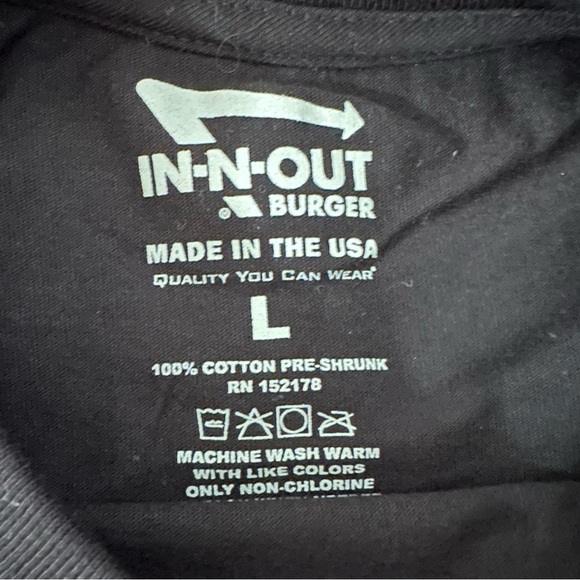In n Out Burger 70th Anniversary Shirt NWOT - Picture 7 of 8